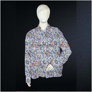 Colorful <b>Shirt</b> For <b>Women</b> Casual Summer Midi Neck Free Size Indian Style Casual Wear Beautiful Hand Block Printed Cotton Tunic - Product Image 5