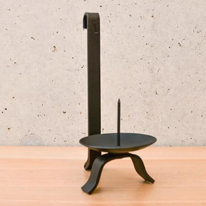Candelabros de Hierro Forjado Negros Hechos a Mano, Candelabros de Hierro en Forma de S, Portavelas Metálicos Negros - Product Image 3