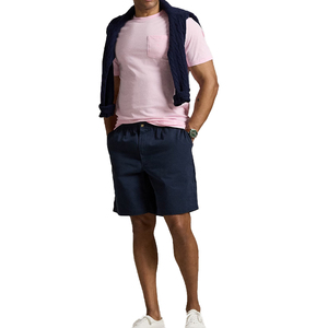 กางเกงขาสั้นชิโน่พรีเมียม Polo Prepster ทรงหลวม สไตล์อเมริกัน สำหรับผู้ชาย ผลิตตามแบบ OEM ระบายอากาศได้ดี เหมาะสำหรับฤดูร้อน ออกกำลังกาย วิ่ง ทำจากผ้าฝ้าย - Product Image 6