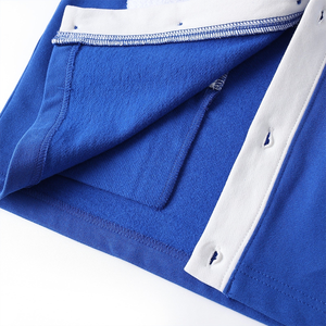 ZPB Unisex Royal Blue V-Neck Knit <b>Cardigan</b> <b>Sweater</b> Pockets Full Sleeve Button Front Anti-Shrink Customized Greek Letter Spring - Product Image 5