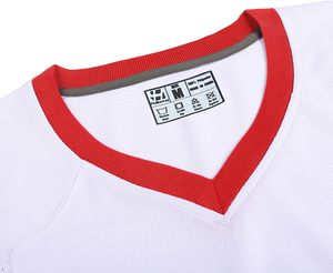 Chemise décontractée sportive sans col pour homme, manches courtes, respirante, séchage rapide, 100% polyester, ODM, vêtements d'été - Product Image 6