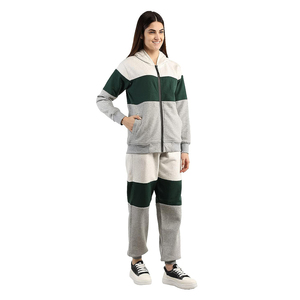 Conjunto Deportivo Personalizado para Mujer, Chaqueta con Cierre y Pantalones Deportivos de Corte Regular, Venta al Por Mayor, Ropa Deportiva Informal - Product Image 3
