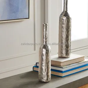 Vase à fleurs d'intérieur en fibre végétale fait main de style scandinave, écologique, pour projets de décoration intérieure d'appartements compacts et fêtes - Product Image 1