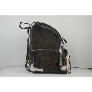 Mochila Unisex de Cuero Vacuno Genuino Estilo Bohemio Hecha a Mano, Diseño Impermeable con Cierre de Cremallera y Patrón Natural, Estilo Casual Deportivo L'Art - Product Image 2