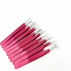 Pince à cils en fibre avec logo personnalisé, pince à cils Nano Grip 45 pour extension de cils, pince à cils avec logo personnalisé - Product Image 3