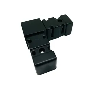 Alumínio 2 Way Square Tube Connectors 25mm Pipe Fittings