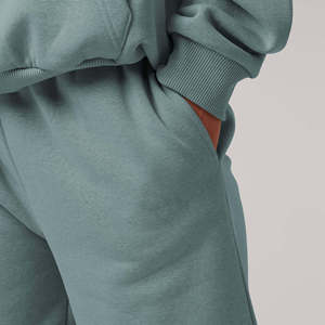 Wholesale Vintage Solid Oversize Pullover <b>Tracksuit</b> for Women Custom Printed Sportswear - Product Image 6