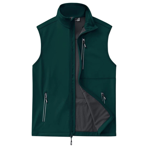 Gilet Softshell Durable pour Homme – Veste Utilitaire Sans Manches Imperméable et Coupe-Vent avec Doublure Polaire pour Randonnée et Pêche - Product Image 1