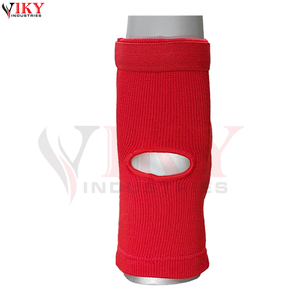 Protège-jambes de boxe rouge rembourrés et épais pour MMA, Kickboxing, Muay Thai, avec sangles réglables – Équipement de protection à marque privée - Product Image 3