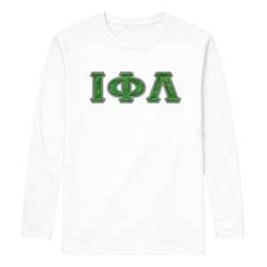 Iota Phi Lambda Sorority <b>White</b> Long Sleeve Shirt Greek Letter Apparel Womens Casual Crewneck <b>Top</b> Premium Quality Wear - Product Image 5