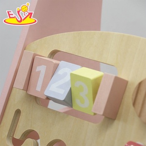 Educational <strong>Wooden</strong> Baby <strong>Walker</strong> with Activity Toys - <strong>Push</strong> <strong>Along</strong> Learning Toy for Toddlers W08J001H-2 - Product Image 4