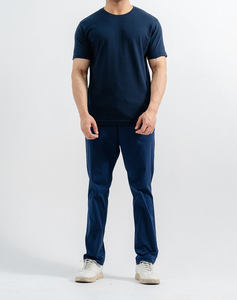 Camiseta Corta Oversize de Verano para Hombre al por Mayor, con Logo Personalizado, Hombro Caído, Cuello Redondo, Tejido de Punto 100% Algodón - Product Image 1