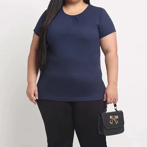 Nouvelle Arrivée T-shirt Femme Grande Taille Personnalisable Logo Écologique Impression 3D Coton Haute Qualité Anti-Boulochage Respirant - Product Image 5
