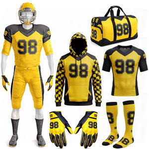 Latest Arrival American Football Uniforms Deal Package Hoodies <b>Compression</b> <b>Socks</b> Bags Gloves Heat-Transfer Sportswear Hot Deal - Product Image 1