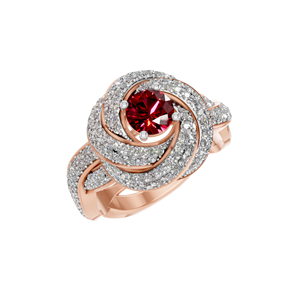 Sang trọng 14k 18K vàng <span class=keywords><strong>Ruby</strong></span> engagement Ring IGI chứng nhận số lượng lớn mua giá rẻ Giá bán buôn nhà sản xuất tùy chỉnh OEM ODM đồ trang sức - Product Image 1