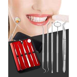 Kit Profesional de Examen Dental Manual, Juego de 5 Herramientas de Cuidado Bucal de Metal y Plástico, Tratamiento de Conducto Radicular, CE MOL SurgiRight - Product Image 6