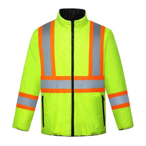 Chaqueta de Seguridad con Logotipo Personalizado, Alta Visibilidad, Ropa de Trabajo de Verano, Certificación CE EN, Fabricada en Poliéster Impermeable, Reflectante y Fluorescente - Product Image 4