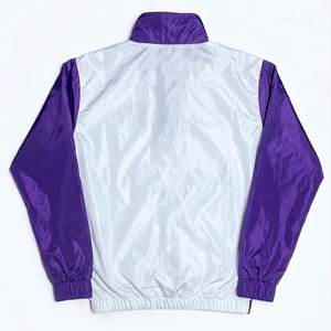 Nouveaux ensembles coupe-vent en nylon blanc et violet pour hommes avec logo personnalisé, avec shorts pour l'été, ensembles respirants pour hommes, vestes streetwear - Product Image 3