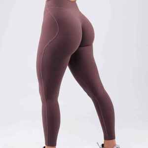 Leggings de yoga sans couture à compression, sans couture avant, leggings de yoga pour femmes, taille haute, pantalon de sport serré pour femmes - Product Image 6