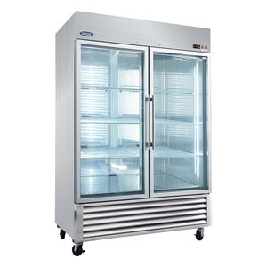 54 \ "commerciale in acciaio inox Reach-in Merchandiser frigorifero 46 Cu.ft Display Freezer frigo porta a vetri a battente LED - Product Image 4