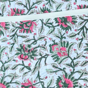 Premium <b>Quilted</b> Cotton Zippered Laptop & Tablet Sleeve for Men Handmade Jaipur Block Print Durable Stylish Laptop <b>Protector</b> - Product Image 2