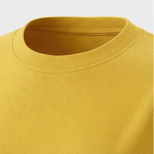 Ensemble 2 pièces pour femme, t-shirt à manches courtes en tricot jaune uni et short au-dessus du genou, col rond, coupe ample, décontracté, printemps-été - Product Image 4
