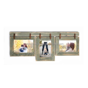 Cadre photo en bois rustique fait main, support photo en bois naturel, décoration style ferme, cadre souvenir familial, cadeau pour anniversaire - Product Image 3