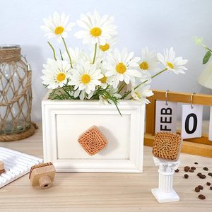 Perillas de ratán natural para armario de cocina, juego de perillas decorativas para armario, manija de puerta de armario - Product Image 4