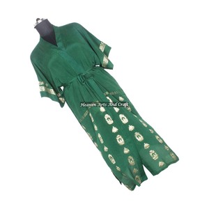 Robe de soirée africaine KL006 pour femmes, robes ethniques, longues robes kaftan kimono pour femmes, meilleure fabrication de robes pour femmes, kimono indien - Product Image 5