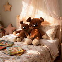 Ours en peluche Mr Bean pour enfants, ours en peluche de grande taille, ours géant, cadeau d'anniversaire ou de Saint-Valentin, compagnon de jeu pour tout-petits
