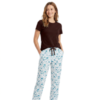 T-shirt personnalisable pour femme, manches courtes, col rond, couleur turquoise, imprimé animal, pantalon de pyjama, coupe régulière, décontracté, respirant, séchage rapide
