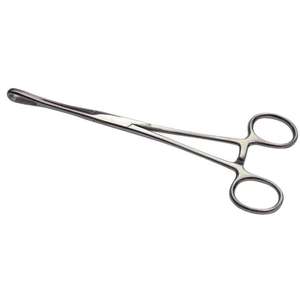 Pinces à éponges Rampley 24,5 cm, manuelles, non traumatiques, à dents, en acier inoxydable, modèle GS-DF-0010, pour chirurgie générale - Product Image 4