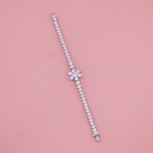 Elegant Design 10K 14K 18K Solid Gold Diamond <b>Bracelets</b> <b>Bangles</b> Round Shape Lab Created Diamond <b>Bangle</b> from Indian Supplier - Product Image 1
