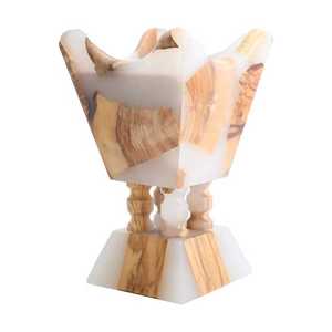 Resina Epoxi para Bakhoor, la Más Popular, Blanca y Verde, Quemador Especial para Ramadán, Resina Epoxi para Incienso Bakhoor y Regalo de Bakhoor Redondo de Madera - Product Image 2