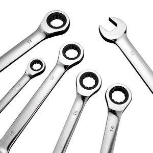 Set di chiavi a cricchetto combinato da 30 pezzi SAE 1/4''-1'' e metrico 8mm-17mm con organizer da 12mm in acciaio CR-V - Product Image 3