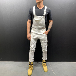 Heavy Duty Performance <b>Bib</b> And Brace Overalls <b>Mens</b> Overalls Denim Jeans Casual Dungarees Trousers Casual Slim Jumpsuit Pants - Product Image 2