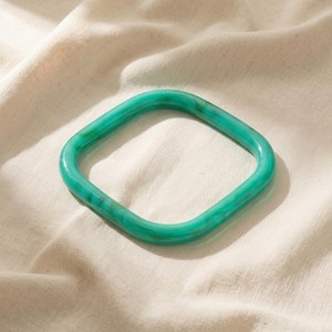 Brazalete de Resina Arcoíris con Patrón de Mármol Moderno Hecho a Mano, Apilable, Geométrico, Cuadrado, Artístico, Delgado y Colorido para Mujer - Product Image 5
