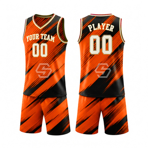 Ensemble de maillots de basket-ball personnalisés par sublimation, uniforme pour adultes pour l'entraînement et les matchs, uniforme de basket-ball de qualité supérieure, maillot 100% polyester - Product Image 4