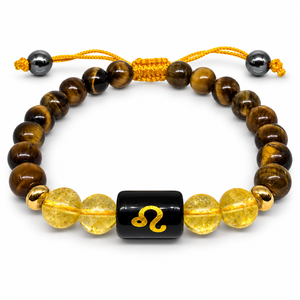 Bracelet en cristal du zodiaque Lion, perles de qualité supérieure de 8 mm, motif Lion gravé au laser, tendance de la mode, souvenir, cadeau - Product Image 3