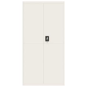 Armoire à dossiers en acier blanc thermolaqué de taille moyenne - Product Image 3