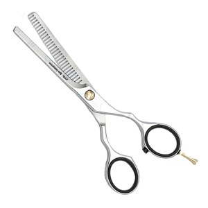 Tijeras de adelgazamiento de dientes, poda jerárquica, accesorios de herramientas de peluquería, tijeras de pelo con textura de adelgazamiento de acero inoxidable - Product Image 1