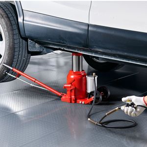 Martinetto Idraulico Pneumatico per Carichi Pesanti, Capacità 50 Tonnellate (110231,5 Libbre), Intervallo di Sollevamento 10,4-16,1 Pollici, Sollevatori per Auto Saldati Pneumatici/Manuali - Product Image 2