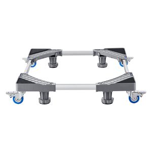 Supporto per Mini Frigorifero con Capacità di Carico di 400 Libbre, 4 Piedi Robusti, 4 Ruote Girevoli Bloccabili, Piedistallo Regolabile per Lavatrice e Asciugatrice - Product Image 3