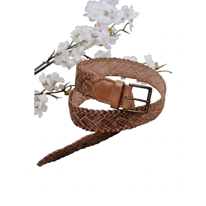 Ceinture élégante pour filles en cuir de vache véritable, avec boucle carrée en acier, imperméable, couleur personnalisée tendance, rose, écologique - Product Image 3