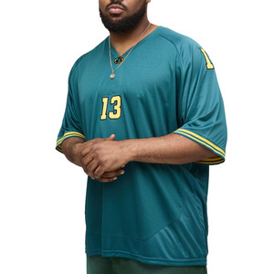 Maillot de football américain professionnel à col en V en mesh, léger, coupe oversize, uniforme sportif, tenue d'équipe personnalisée, usine de vente en gros OEM/ODM - Product Image 1