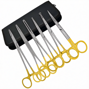 Juego de 6 Instrumentos para Vasectomía sin Bisturí, Acero Inoxidable, Kit Quirúrgico de Esterilización Masculina para Clínicas Médicas y Cirujanos - Product Image 1