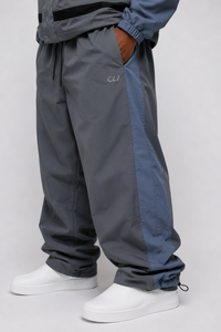 Customized Embroidered Logo Nylon Windbreaker Contrast Color Reflective Trim <b>Waterproof</b> <b>Tracksuit</b> Outdoor Jacket & Joggers Bulk - Product Image 4