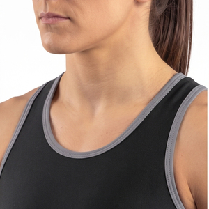 Camiseta de entrenamiento sin mangas con cuello redondo, de alta compresión, transpirable, talla grande, para mujer, ideal para verano y lucha. - Product Image 5