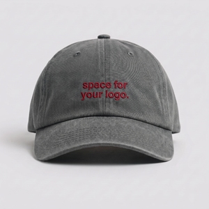 Faded Dark Gray 6 Panel Baseball Cap 3D Embroidery Image Letter Custom <b>Dad</b> <b>Hat</b> Adjustable Unisex Sports Headwear Common Fabric - Product Image 1