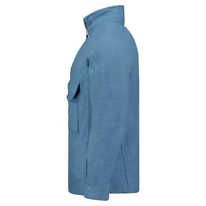 Classic Warm Half Quarter <b>Canvas</b> <b>Jacket</b> Casual Wear Stand Collar Solid Pattern Stylish <b>Men's</b> Winter Polar Fleece <b>Jacket</b> - Product Image 3